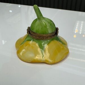 Vintage Limoges France Porcelain Flower Trinket Box